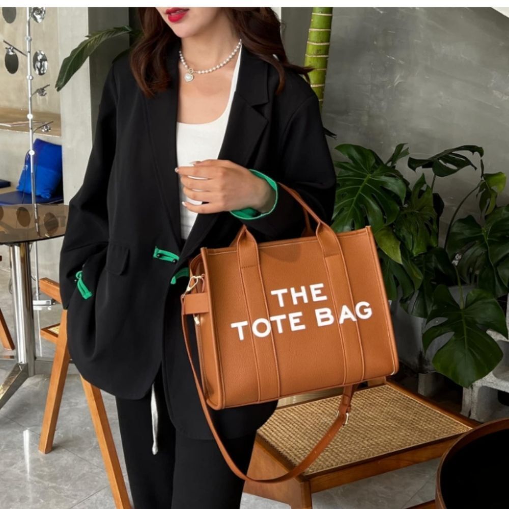 Brown Crossbody Tote Bag